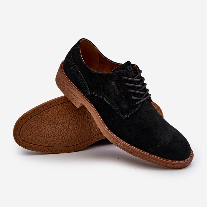 Scarpe da Uomo in Pelle Scamosciata Big Star NN174212 Nere nero 1