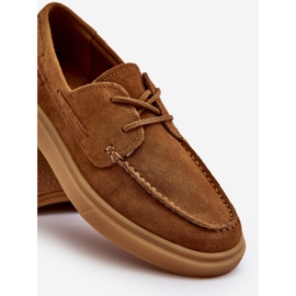 Mocassini brogue da uomo in pelle scamosciata Big Star NN174198 Cammello marrone 2