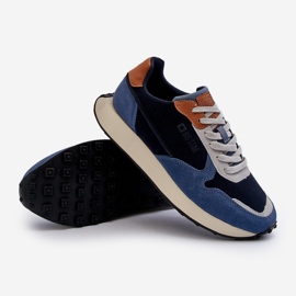 Scarpe da ginnastica da uomo Memory Foam System Big Star NN174356 Blu Navy 1