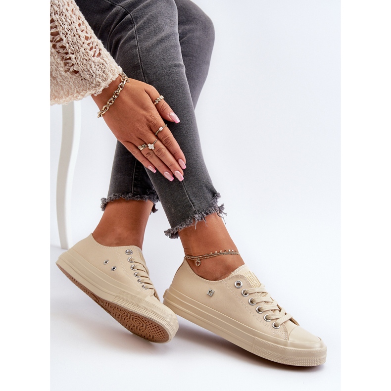 Sneakers classiche da donna Big Star NN274286 Beige 1