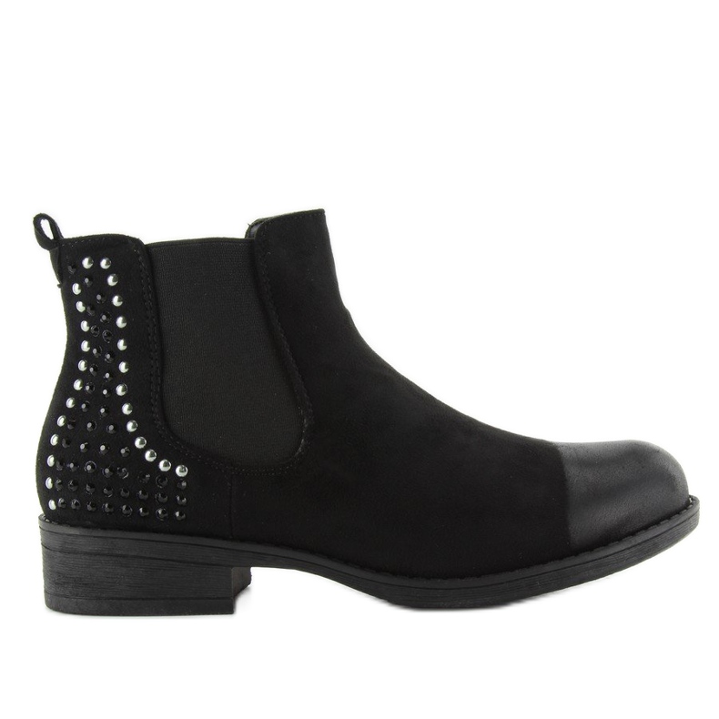 JAX3251 stivali Jodhpur neri con borchie nero 1