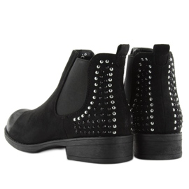 JAX3251 stivali Jodhpur neri con borchie nero 2
