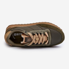 Scarpe da ginnastica da uomo Memory Foam System Big Star NN174325 Cachi verde 2