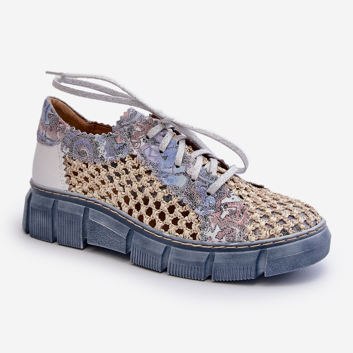 Scarpe in pelle da donna Maciejka 05850-06 Blu 1
