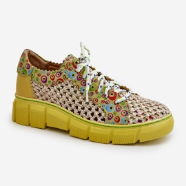 Scarpe da Donna in Pelle Maciejka 05850-09 Lime verde 1