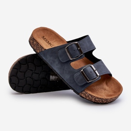 Infradito da uomo con suola in sughero, colore blu navy Rosawia 2