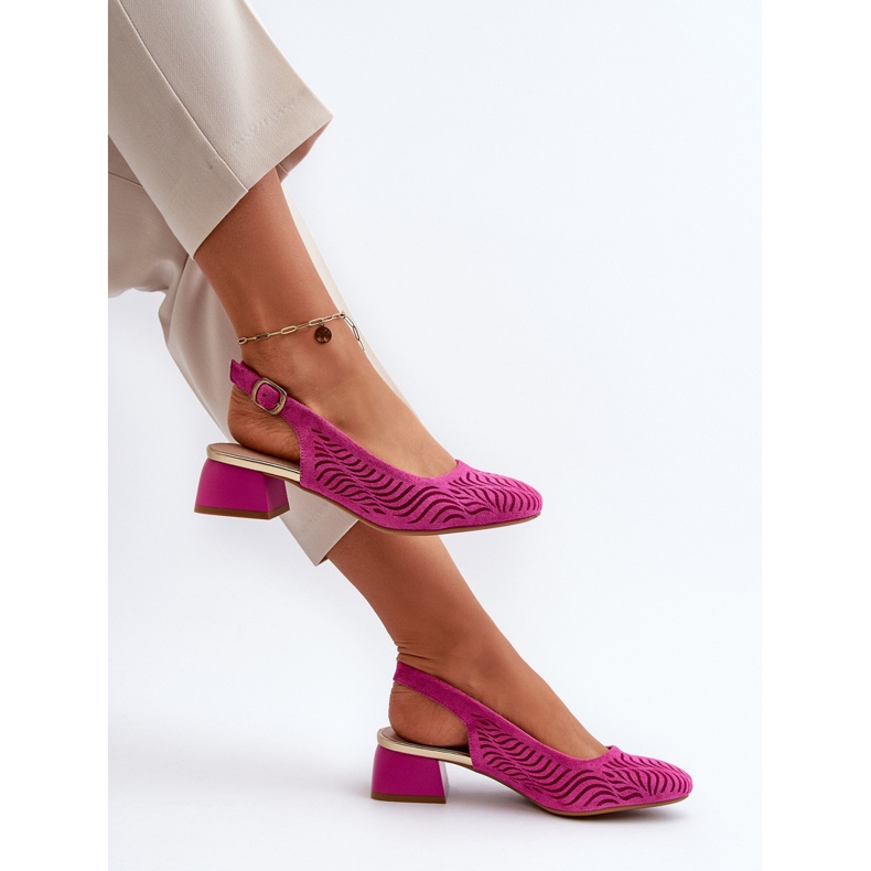 Décolleté fucsia con tacco largo Gemifa rosa 1