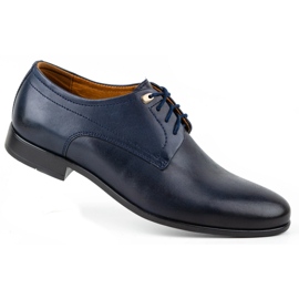 Kampol Scarpe da cerimonia uomo 334/54 blu navy 2