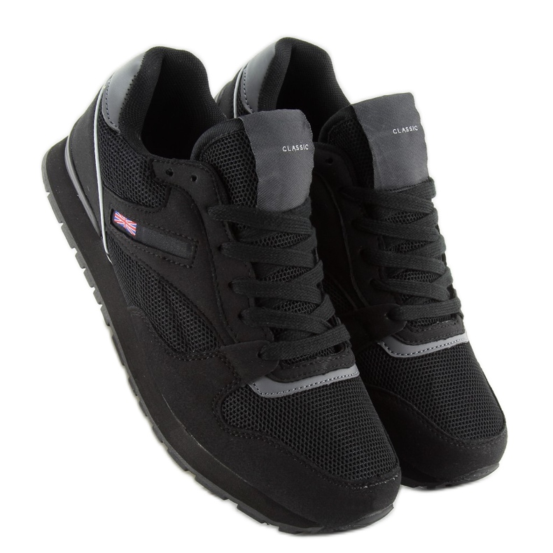 Scarpe sportive super comode D81 nere nero 1