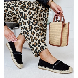 Espadrillas nere con strass Abia nero 1