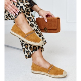 Espadrillas marroni con strass Abia marrone 1