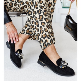 Mocassini neri con decorazioni Dahera nero 1