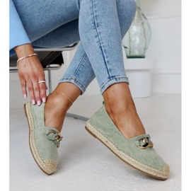 Espadrillas verdi con catena di Radwan verde 1
