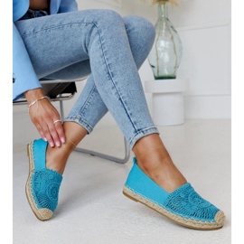 Espadrillas blu con ricamo Kalba 1