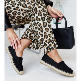 Espadrillas nere con ricamo Kalba nero 1