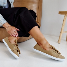 Sneakers slip-on marroni in eco pelle Knudsen marrone 1