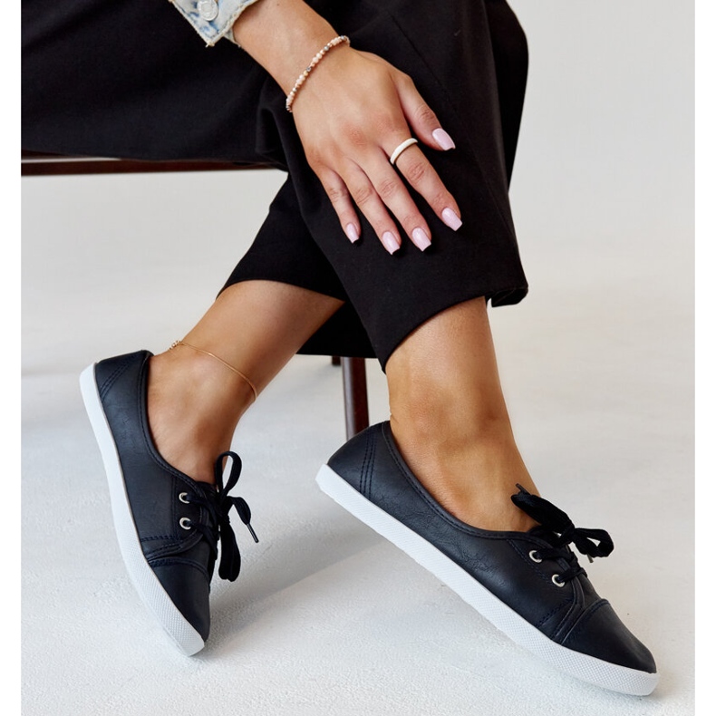 Sneakers slip-on blu navy in eco pelle Knudsen 1