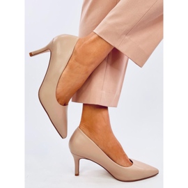 Décolleté Lauryn Beige con tacco basso 2