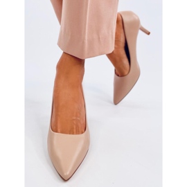 Décolleté Lauryn Beige con tacco basso 1