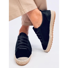 Scarpe da ginnastica espadrillas nere Felix nero 1