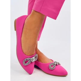 Ballerine con zirconi Duvall Fucsia rosa 2