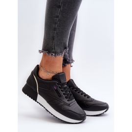 Merida Scarpe sportive in pelle con plateau e lacci neri nero 2