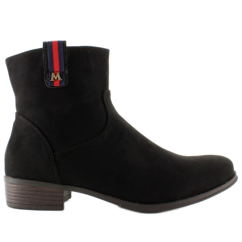 Stivaletti Chelsea scamosciati con inserto elegante nero 1