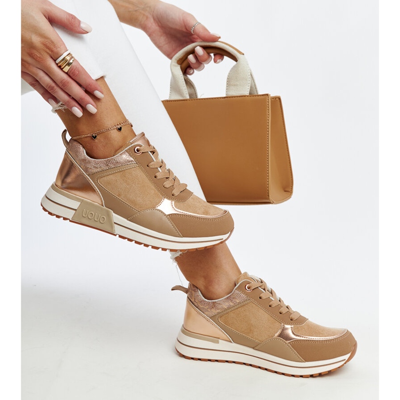Scarpe da ginnastica marroni sulla piattaforma Kerttu marrone 1