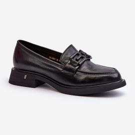 Vinceza Mocassini Eleganti da Donna in Pelle Nero Triana 2