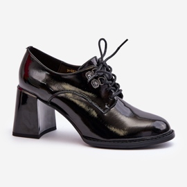 Vinceza Scarpe con tacco alto laccate da donna Nelione di colore Nero 1