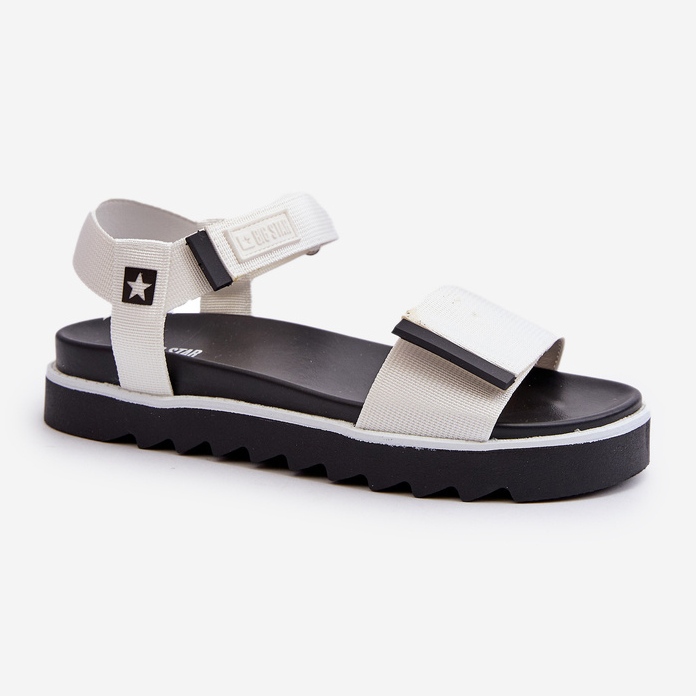 Sandali con plateau da donna Big Star NN274777 Bianco bianca 1