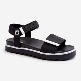 Sandali con plateau da donna Big Star NN274778 Neri nero 2