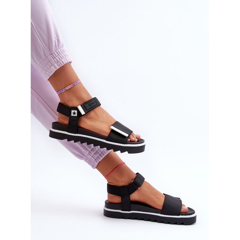 Sandali con plateau da donna Big Star NN274778 Neri nero 1