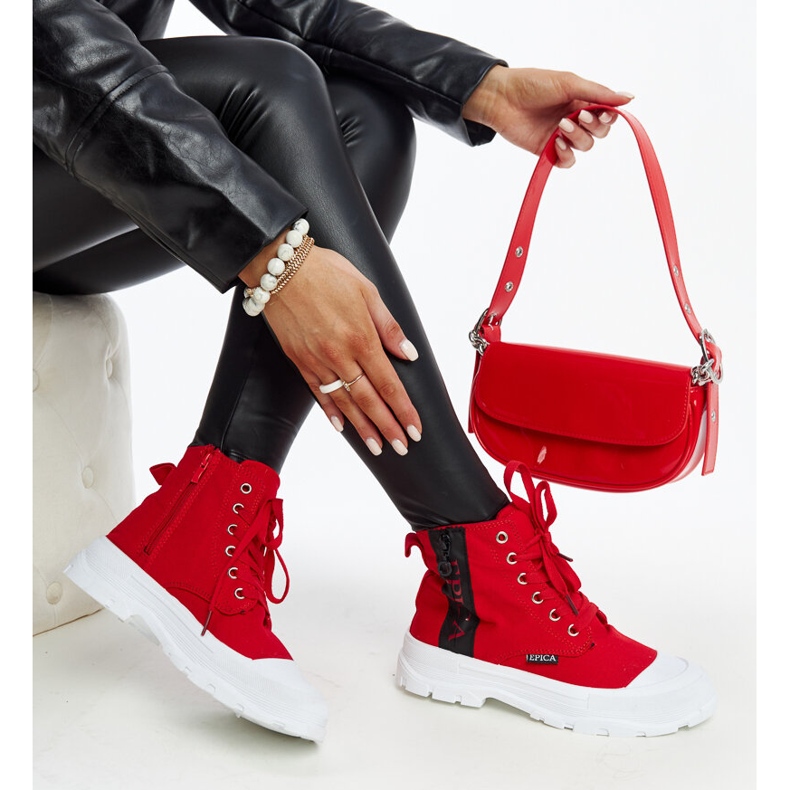 Sneakers alte Yorda rosse rosso 1