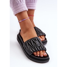 Infradito da donna sulla piattaforma Big Star NN274A745 nera nero 1