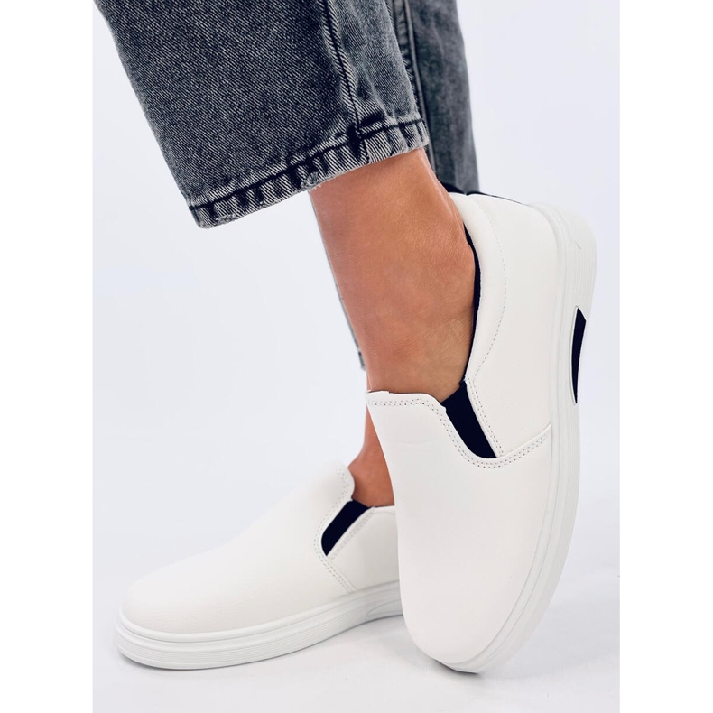 Sneakers slip-on Alliot bianche bianco 2