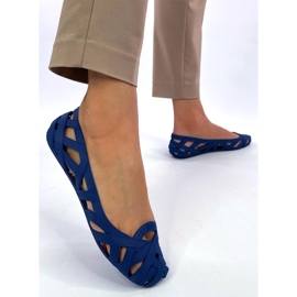Ballerine traforate Meliski Chassa Navy blu 1
