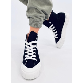 Rogers Sneakers alte in tela nera nero 1