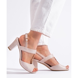 Goodin Sandali beige da donna sul palo 2