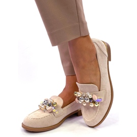 Mocassini Anselme Beige pietra 2