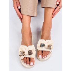 Brandis Infradito orsetto dorato beige 2