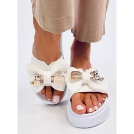 Brandis Infradito orsetto bianco dorato 2