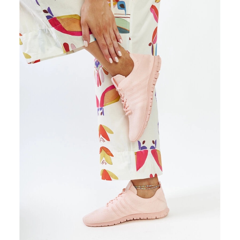 Scarpe da ginnastica sportive Shukornia rosa 1
