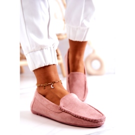 Evento Mocassini da donna in pelle scamosciata, Rosa 4