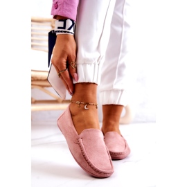 Evento Mocassini da donna in pelle scamosciata, Rosa 3