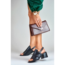 La.Fi Sandali neri con borchie nero 1