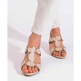 Goodin Sandali da donna beige con fibbia 2