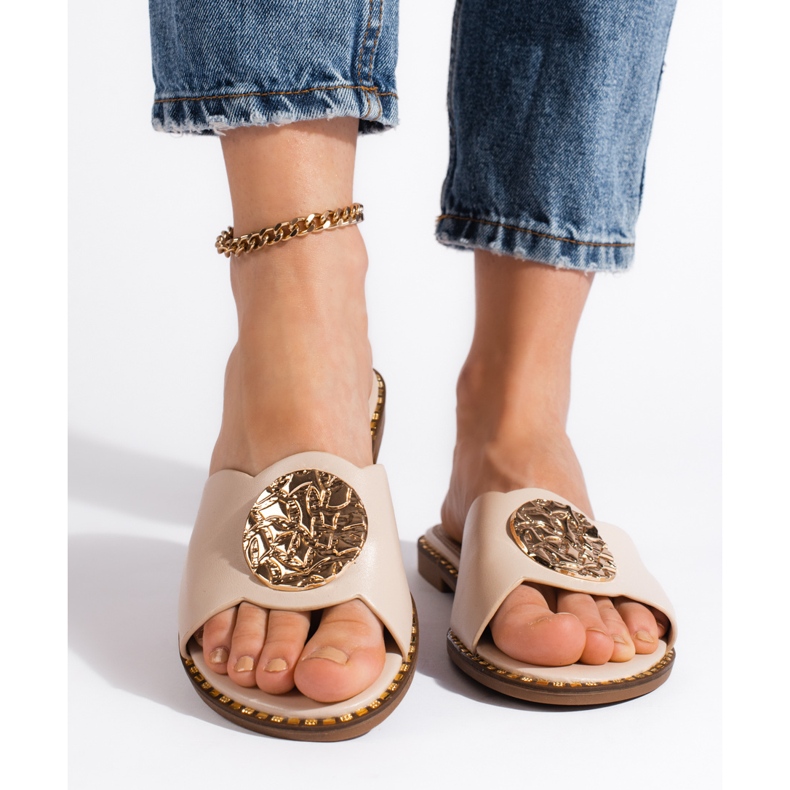 Goodin Eleganti infradito da donna beige 1