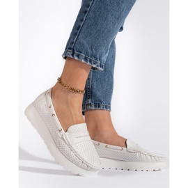 Goodin Mocassini eleganti da donna bianchi bianco 2