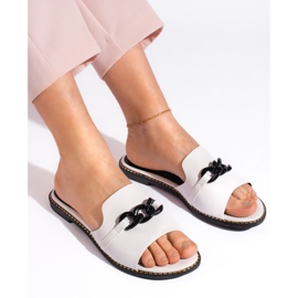 Goodin Infradito piatte da donna bianche bianco 1